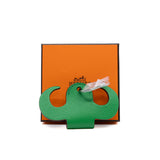 thumbnail key ring bull horns in green