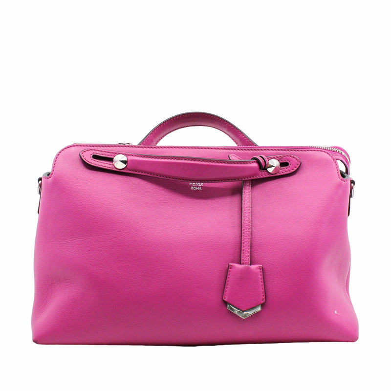 By The Way Satchel Large Calfskin Rose Pink - L'UXE LINK