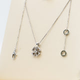 thumbnail small fiorever diamond necklace in 18k white gold seri VL72XXX