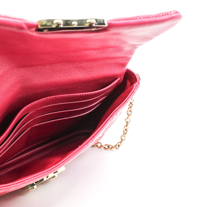 New Lock Cannage Patent Leather Pouch Bag GHW - L'UXE LINK