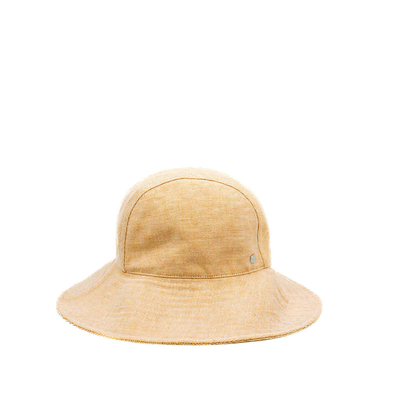 Linen Colette Hat Jaune Itauba Size 56 - L'UXE LINK