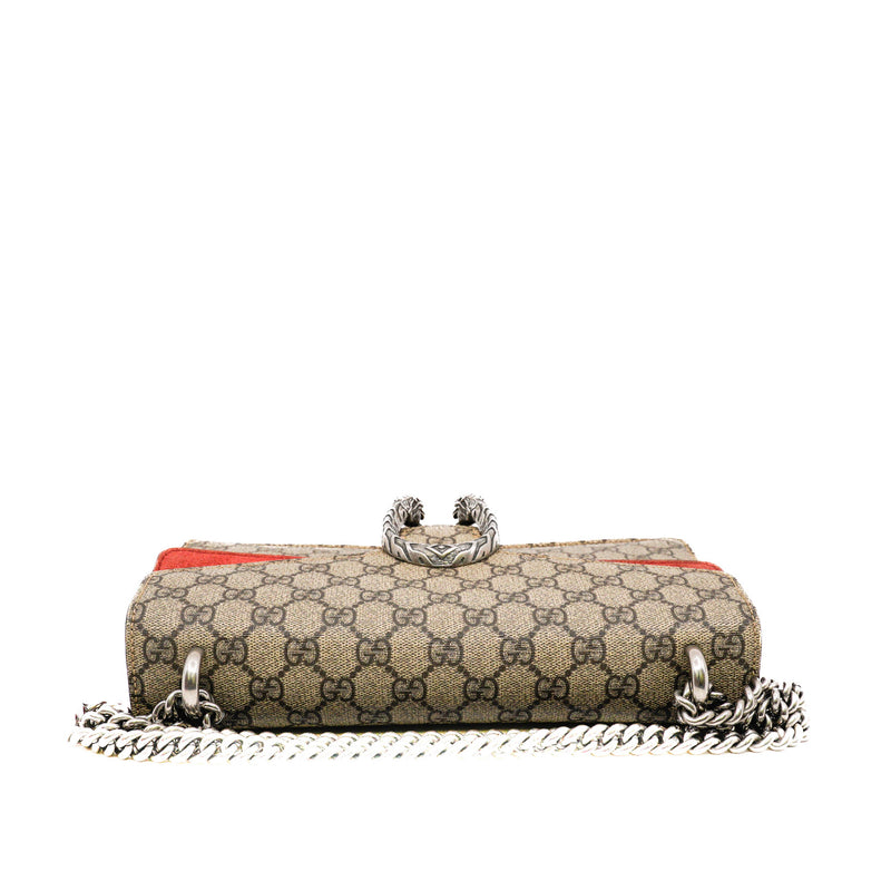 Dionysus Small GG Shoulder Bag In Beige Mix Red PHW