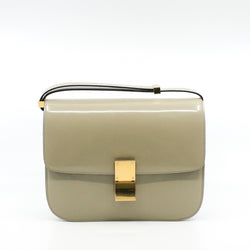 box medium leather  light gray ghw - L'UXE LINK