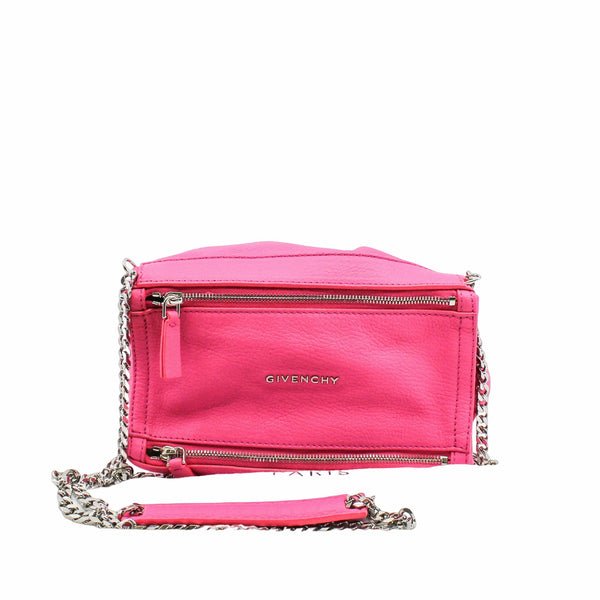 Pandora Chain Sling Bag Mini  Goatskin  Pink Sugar  PHW - L'UXE LINK
