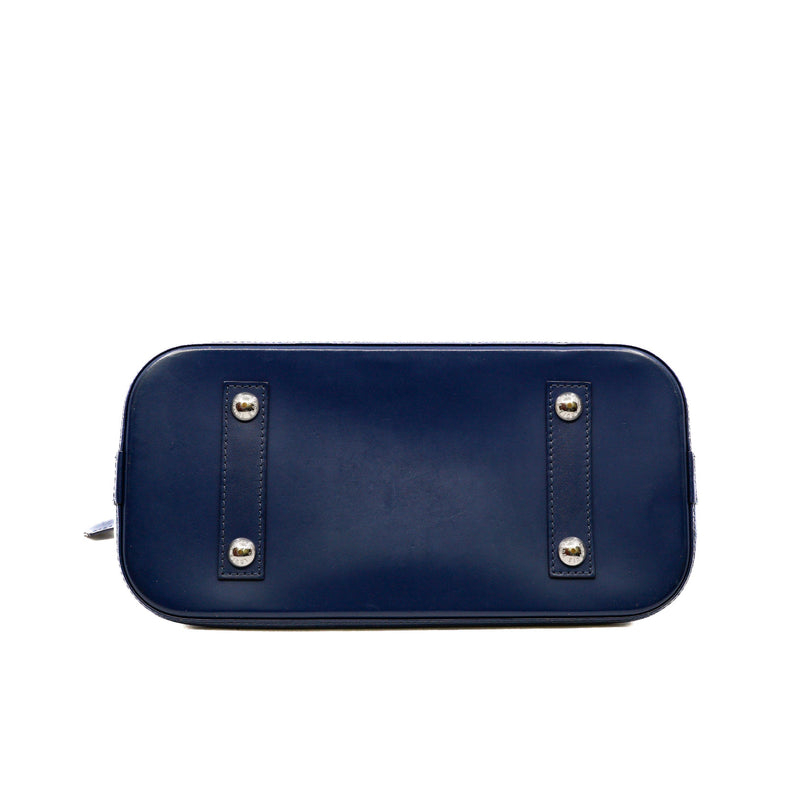 Alma Pm Blue Indigo Epi Leather Bag Phw - L'UXE LINK