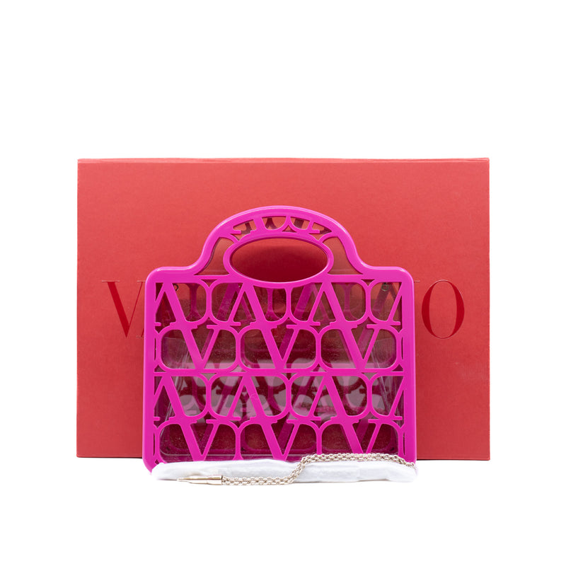 Valentino Garavani Pink Mini 'Le Troisieme' Tote GHW with Strap