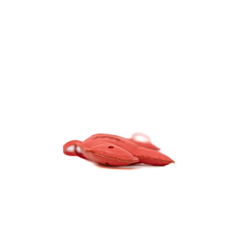 Milo Rooroo Tiger In Rose Texas/Rouge Indien Lambskin Bag Charm - L'UXE LINK