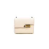 thumbnail Verrou mini in white goat with enamel buckle PHW stamp Z