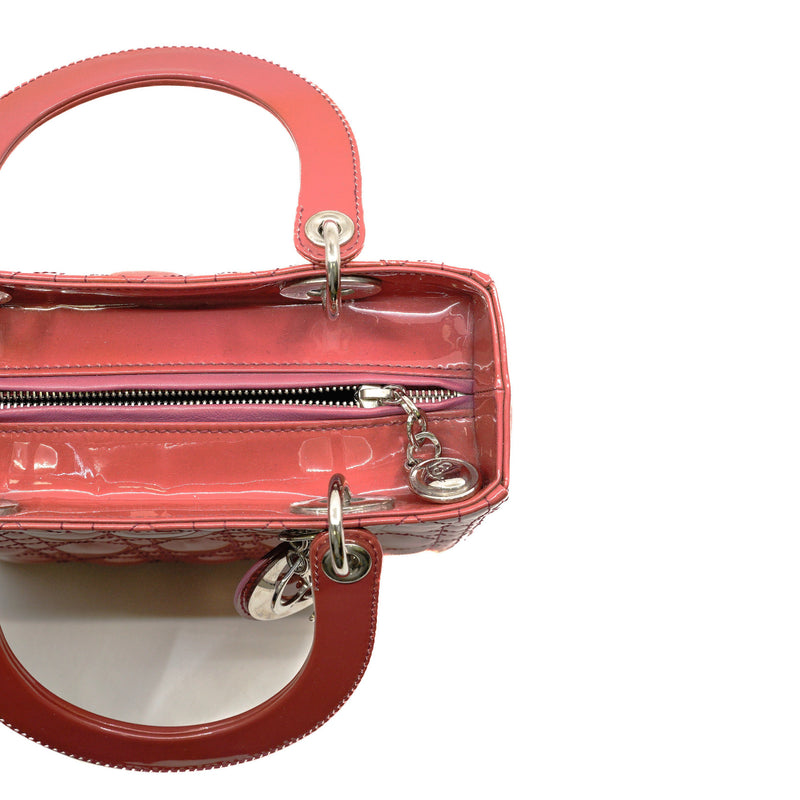 Lady dior pink patent deals