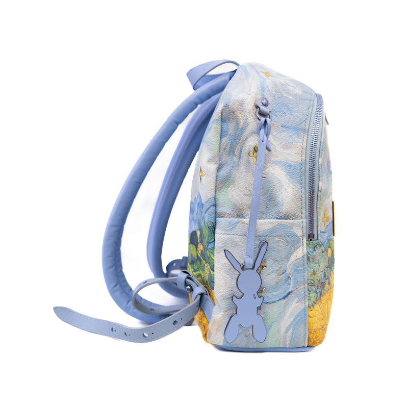 LOUIS VUITTON JEFF KOONS VAN GOGH PALM SPRINGS BACKPACK MONOGRAM MULTICOLOUR GHW
