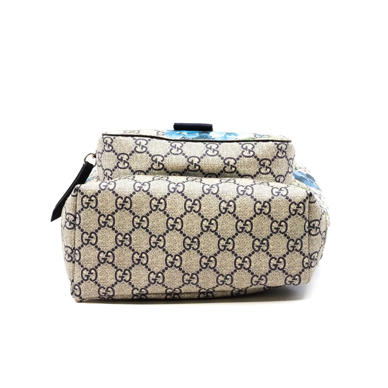 Gg Blooms Supreme Small Backpack in Blue - L'UXE LINK