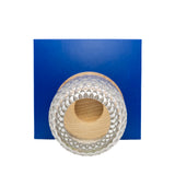 thumbnail st louis folia candleholder in crystal/wood