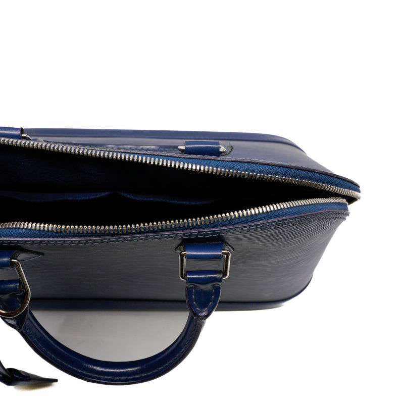Alma Pm Blue Indigo Epi Leather Bag Phw - L'UXE LINK
