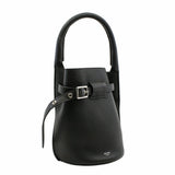 thumbnail basket handle tote small leather black phw - L'UXE LINK