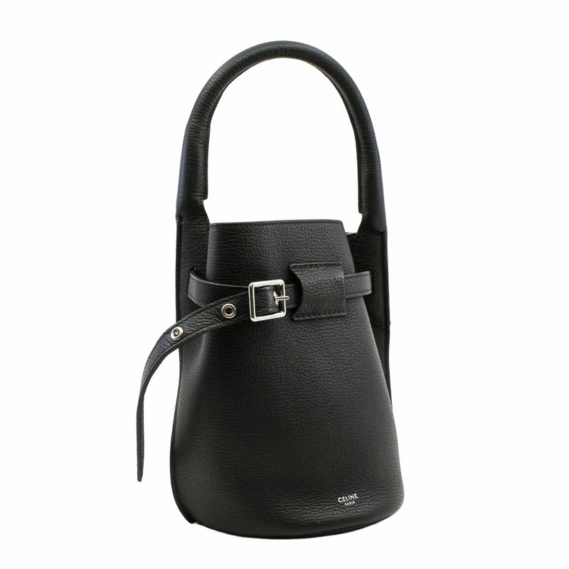 basket handle tote small leather black phw - L'UXE LINK