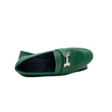 thumbnail paris loafer in green silver  buckle#35