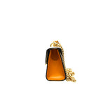 thumbnail small padlock in beige leather ghw
