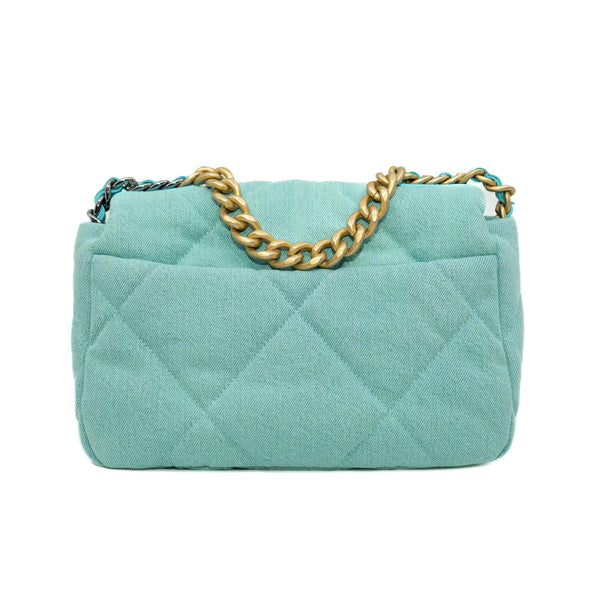 19 medium in denim lake green ghw seri 31