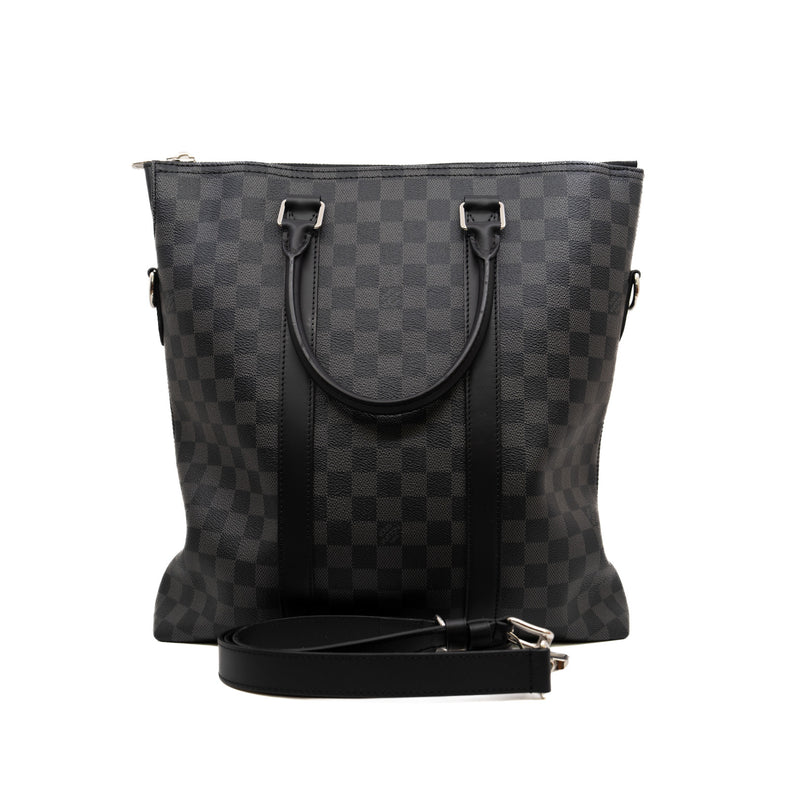 Graphite Anton tote bag in Damier Graphite coated canvas phw - L'UXE LINK