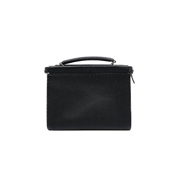 mini peekaboo iconic fit in calfskin black phw