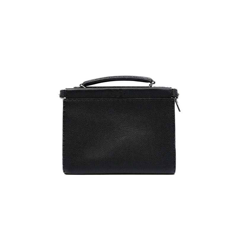 mini peekaboo iconic fit in calfskin black phw