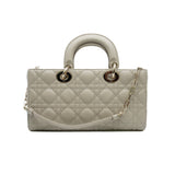 thumbnail small lady d-joy in beige calfskin #23 light ghw
