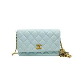 woc in baby blue lambskin with pearl crush ghw