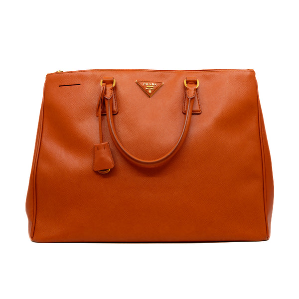 saffiano large in epsom orange ghw - L'UXE LINK