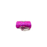 thumbnail Metallic pink patent leather pouch phw