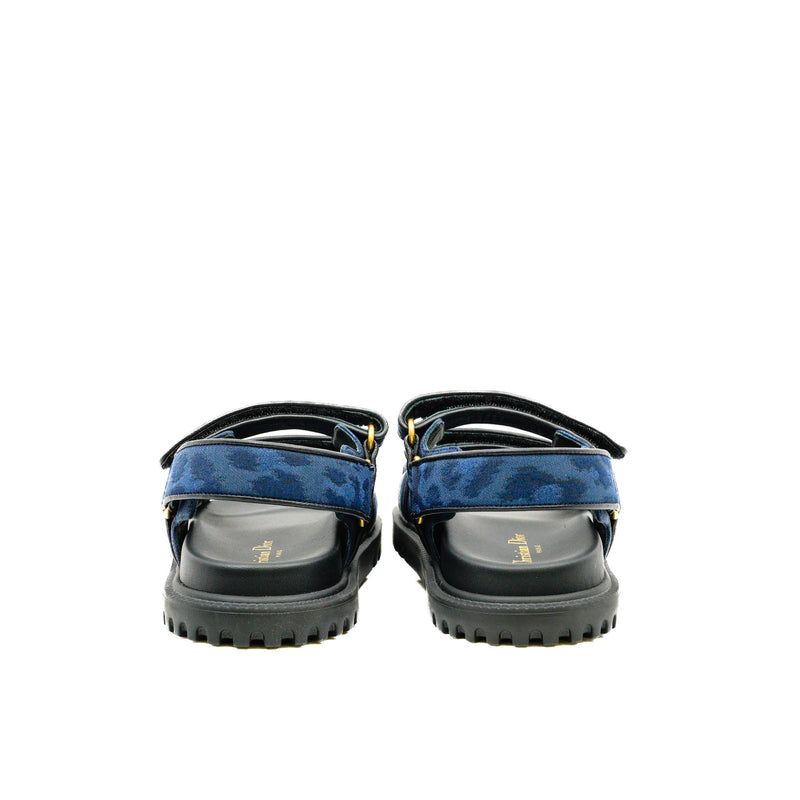 Dioract Blue/Black Sandals Size 35 - L'UXE LINK