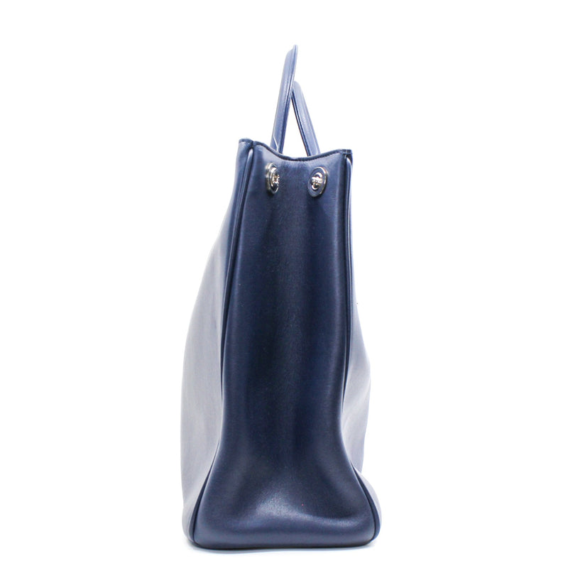 Large Diorissimo In Blue/Nude Pink Calfskin Handbag PHW With Strap - L'UXE LINK