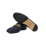 thumbnail mocassins colette loafes in blue cotton size 35 GHW