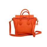 thumbnail Micro Luggage Bag in Calfskin orange ghw