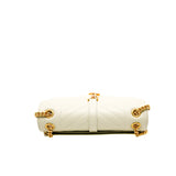thumbnail medium envelope in leather white grey ghw