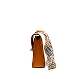 thumbnail mini verrou in epsom gold phw D stamp with fabric strap