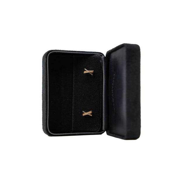 Paloma Picasso X Graffiti Diamond 18K Gold Stud Earrings - L'UXE LINK