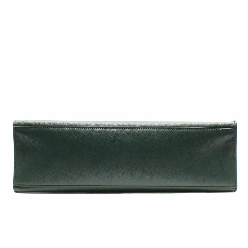 men  tote bag large green saffiano - L'UXE LINK