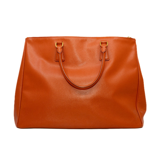 saffiano large in epsom orange ghw - L'UXE LINK