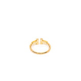 thumbnail T wire diamond ring in 18k rg size 5