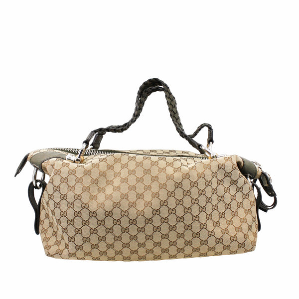 tote logo zippy fabric  phw - L'UXE LINK