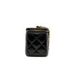 thumbnail long vanity in black wax calfskin #HPL4XXXX ghw