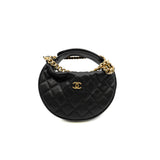 thumbnail half moon hobo bag in black caviar ghw #AU02XXXX