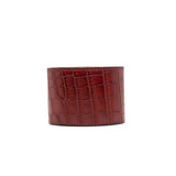 thumbnail skin dog bracelet in red alligator ghw square R