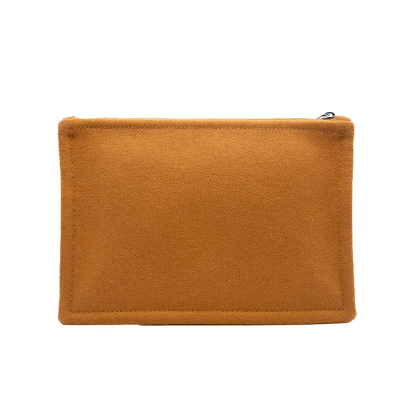 flat H natte case,large model in cognac fabric