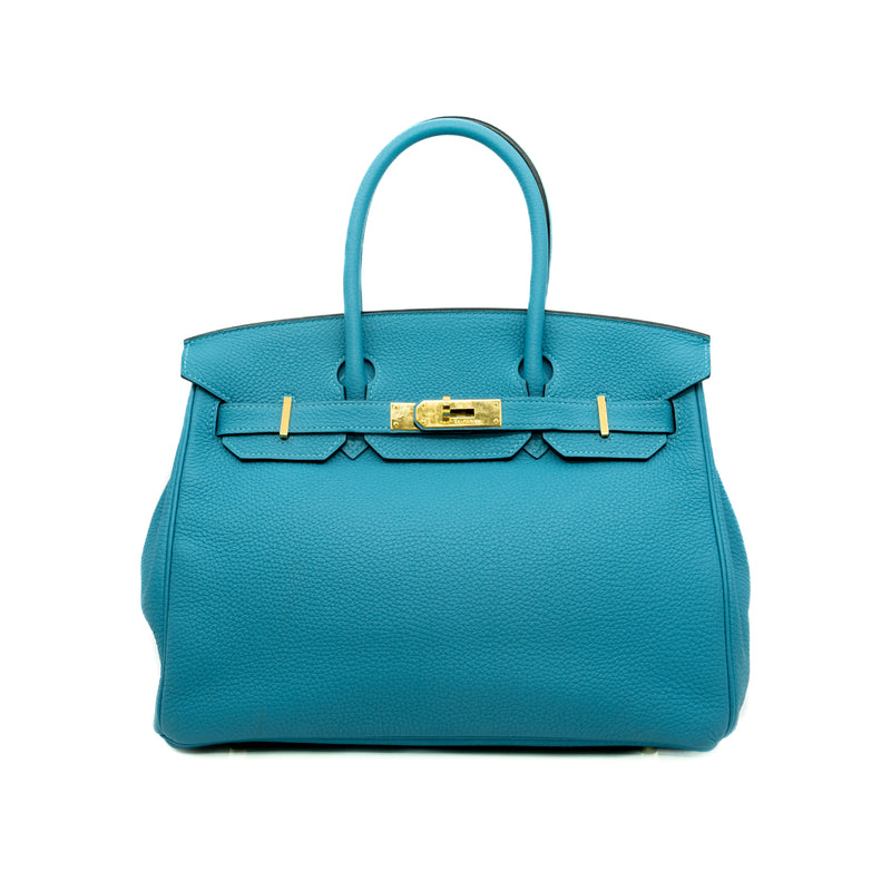 birkin 30 in togo 7Q Mykonos ghw R stamp - L'UXE LINK