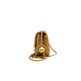 thumbnail Pearl Crush Mini Square Flap Bag Lambskin Beige GHW #AXA2XXXX