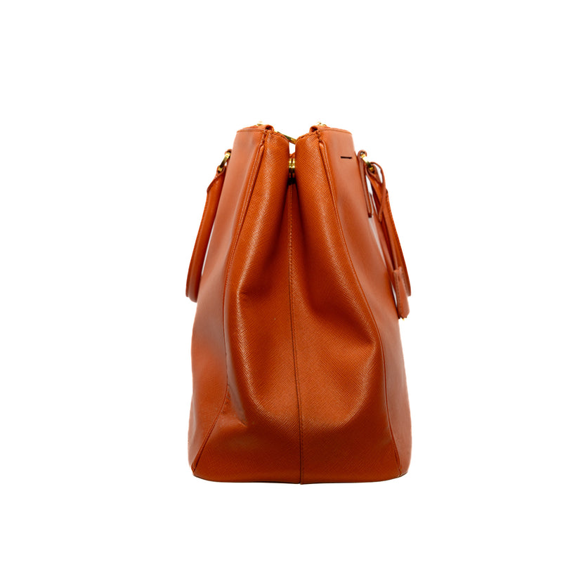saffiano large in epsom orange ghw - L'UXE LINK