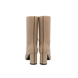 thumbnail bottes defile boots in leather beige #36