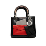 thumbnail medium lady dior pockets in multicolour leather phw