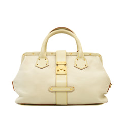 pm suhali l'ingenieux handle tote in leather white ghw 2006